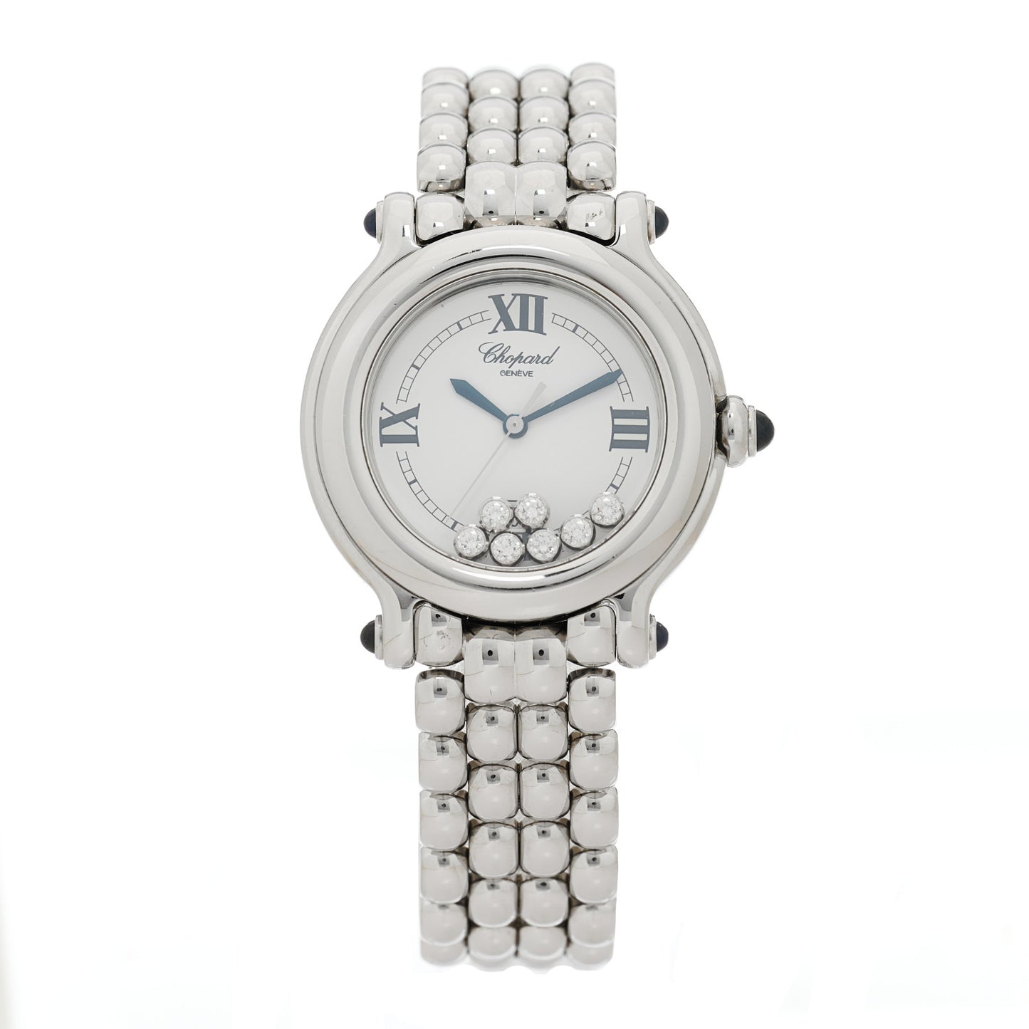 Stainless Steel 7 Diamond 32mm Happy Sport Quartz Watch