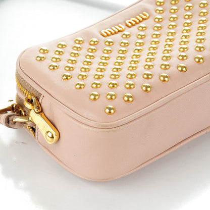 Miu Miu Studded Zip Wristlet Cammeo 11 of 11
