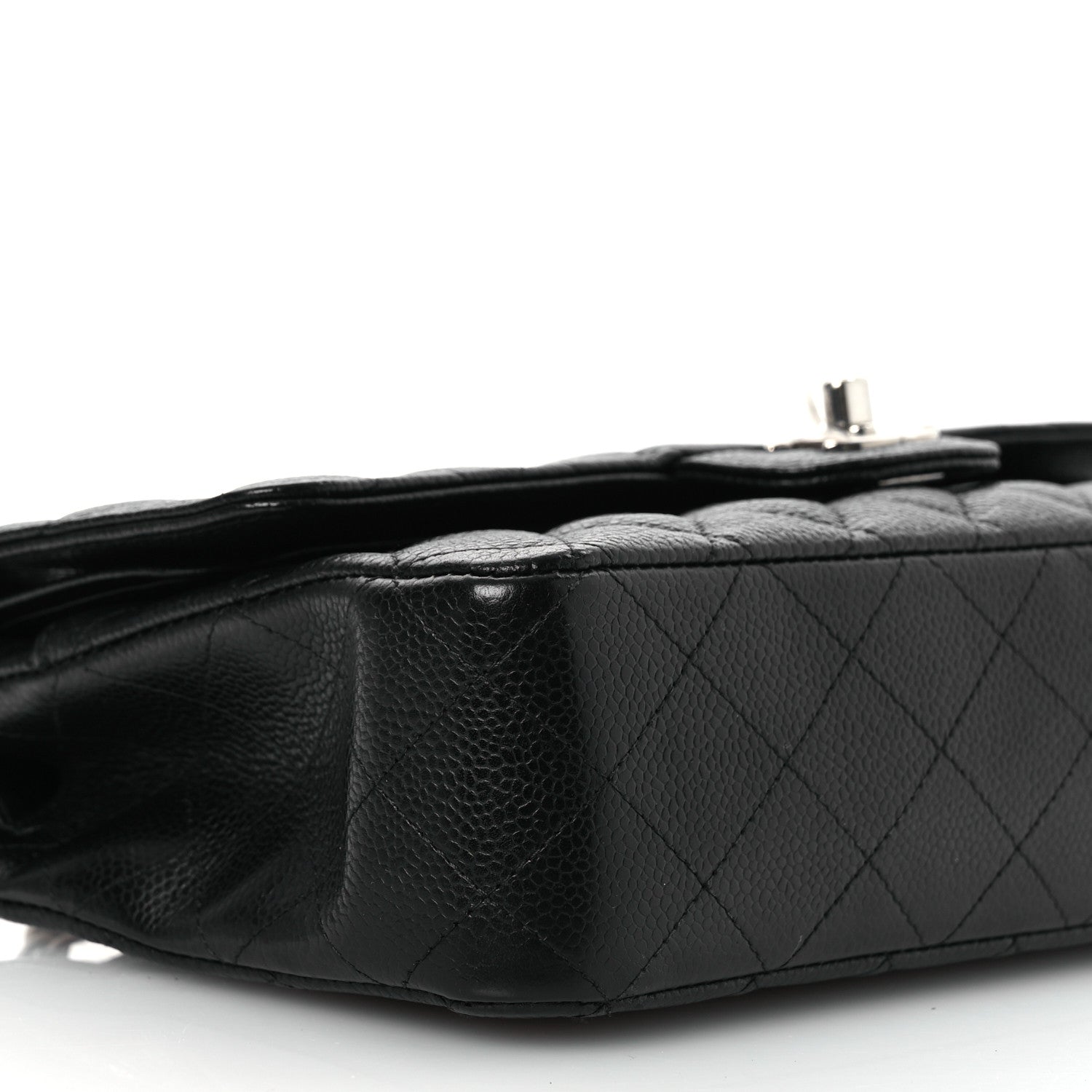 Chanel Caviar Quilted Medium Double Flap Black 9 of 10