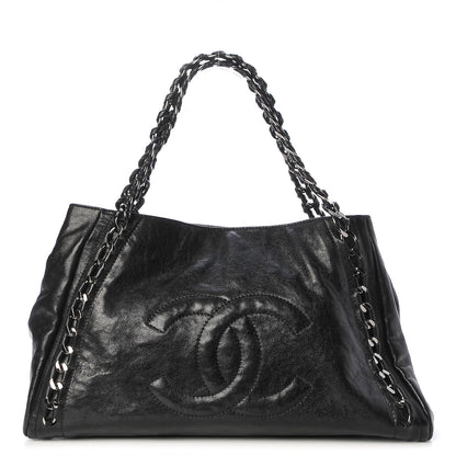 Chanel Glazed Caviar East West Modern Chain Tote Black 1 of 7