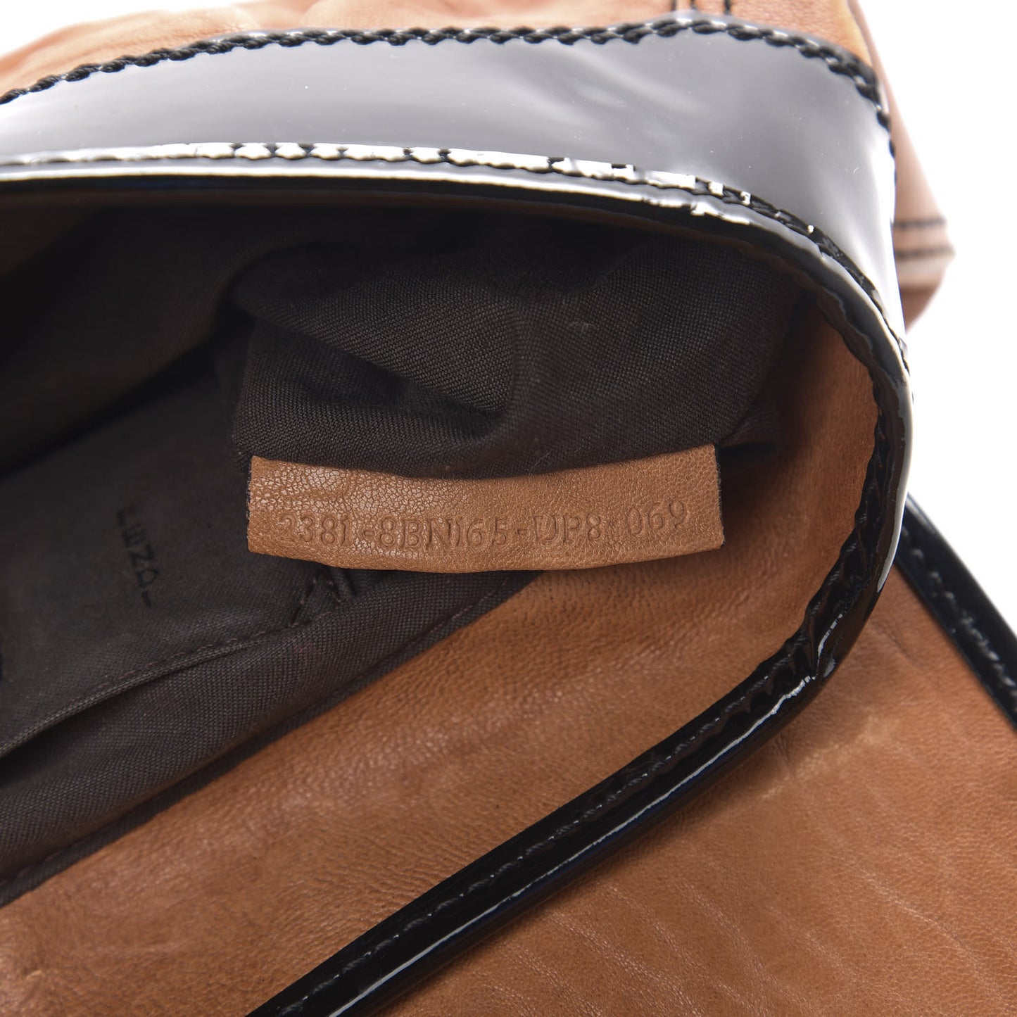 Nappa Patent B Bag Osso Black
