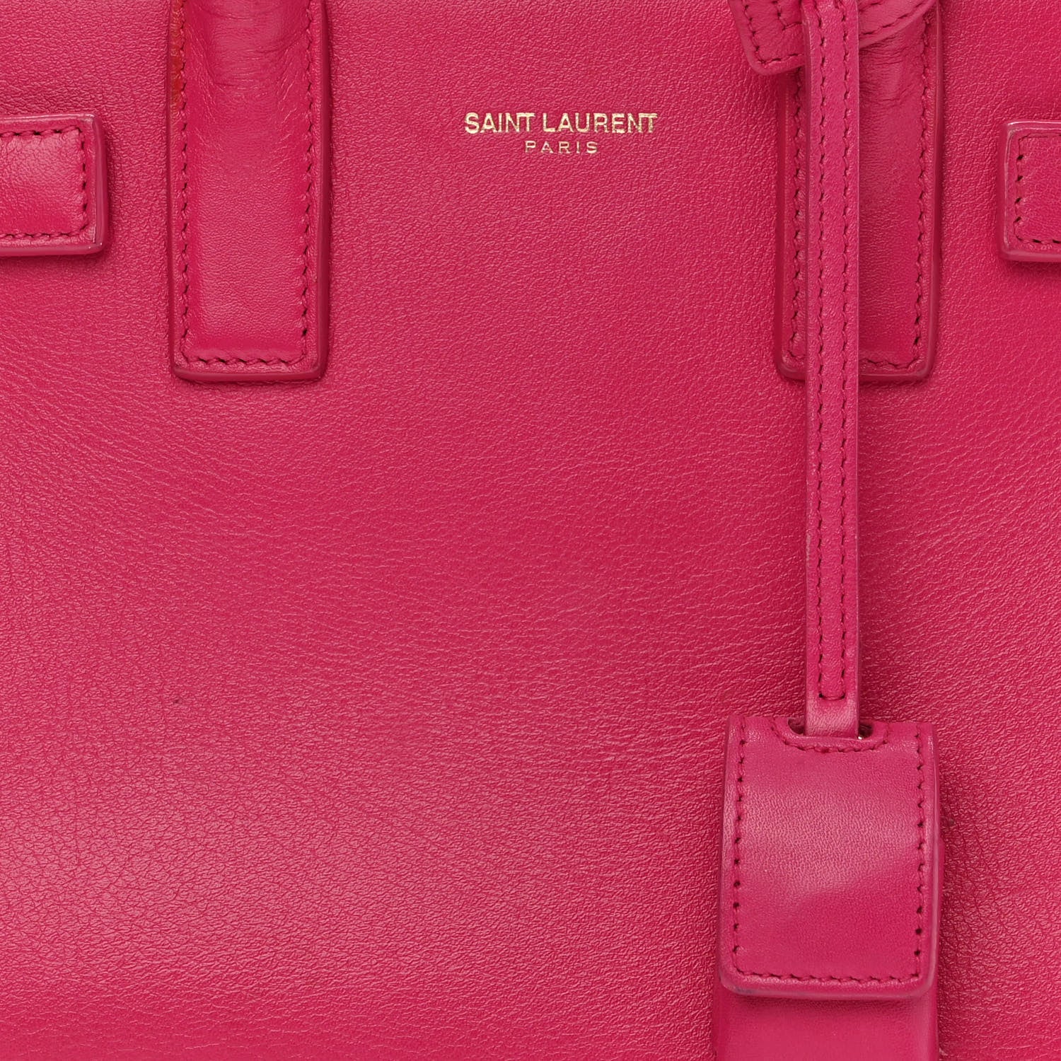 Saint Laurent Calfskin Nano Sac De Jour Bubblegum 7 of 13
