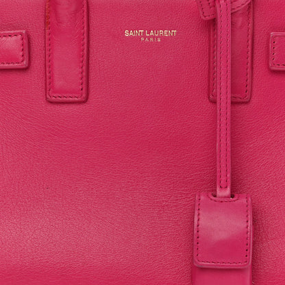 Saint Laurent Calfskin Nano Sac De Jour Bubblegum 7 of 13