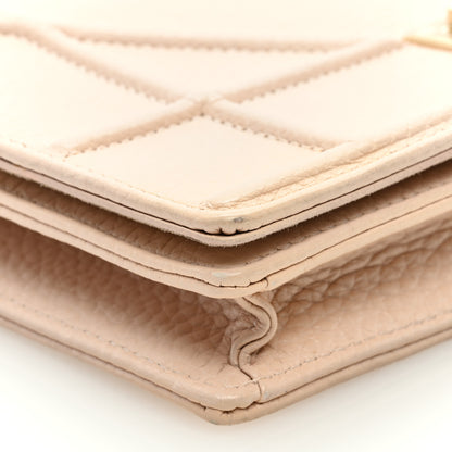 Christian Dior Grained Calfskin Diorama Wallet on Chain Pouch Rose Poudre 7 of 9