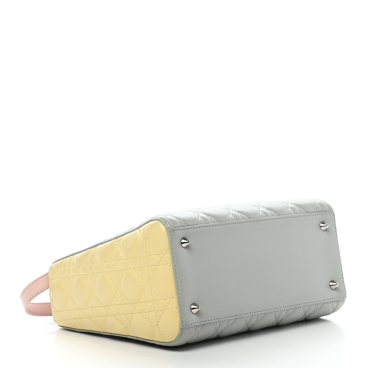 Lambskin Cannage Medium Tri-Color Lady Dior Multicolor