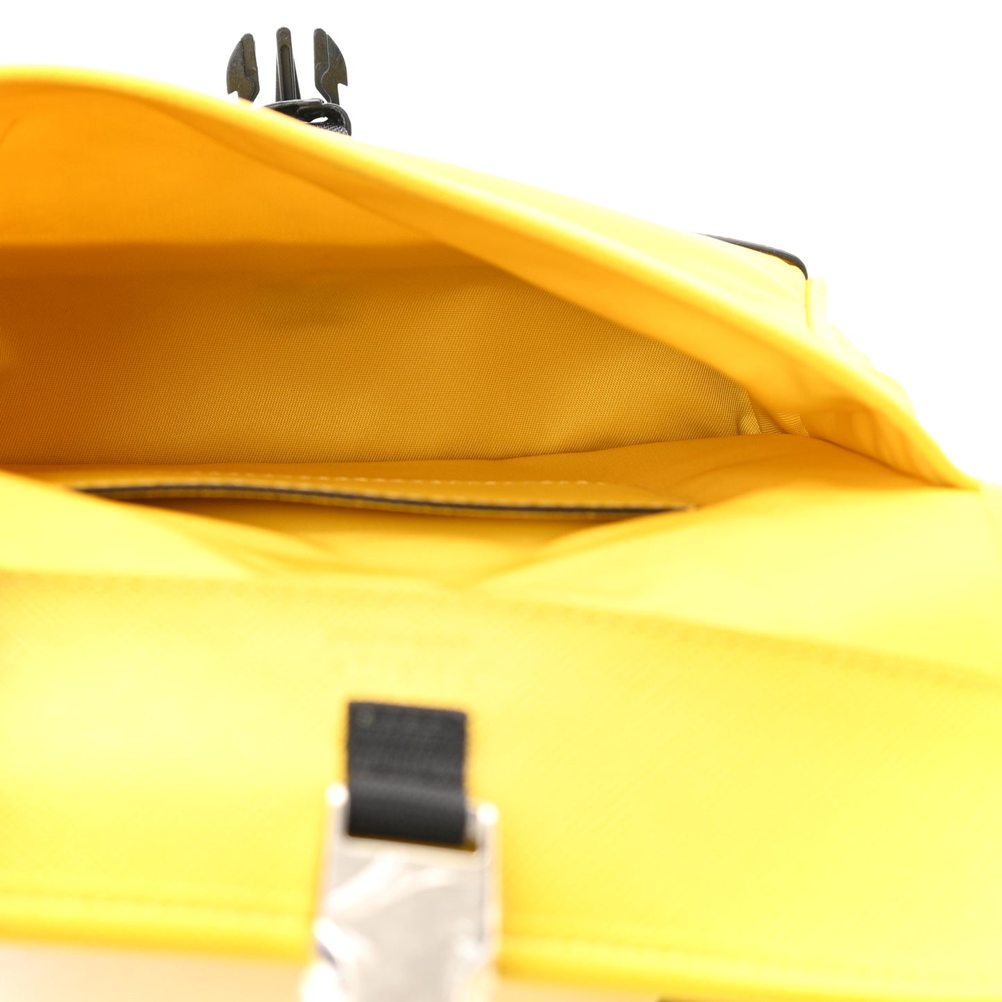 Re-Nylon Saffiano Smartphone Case Crossbody Giallo