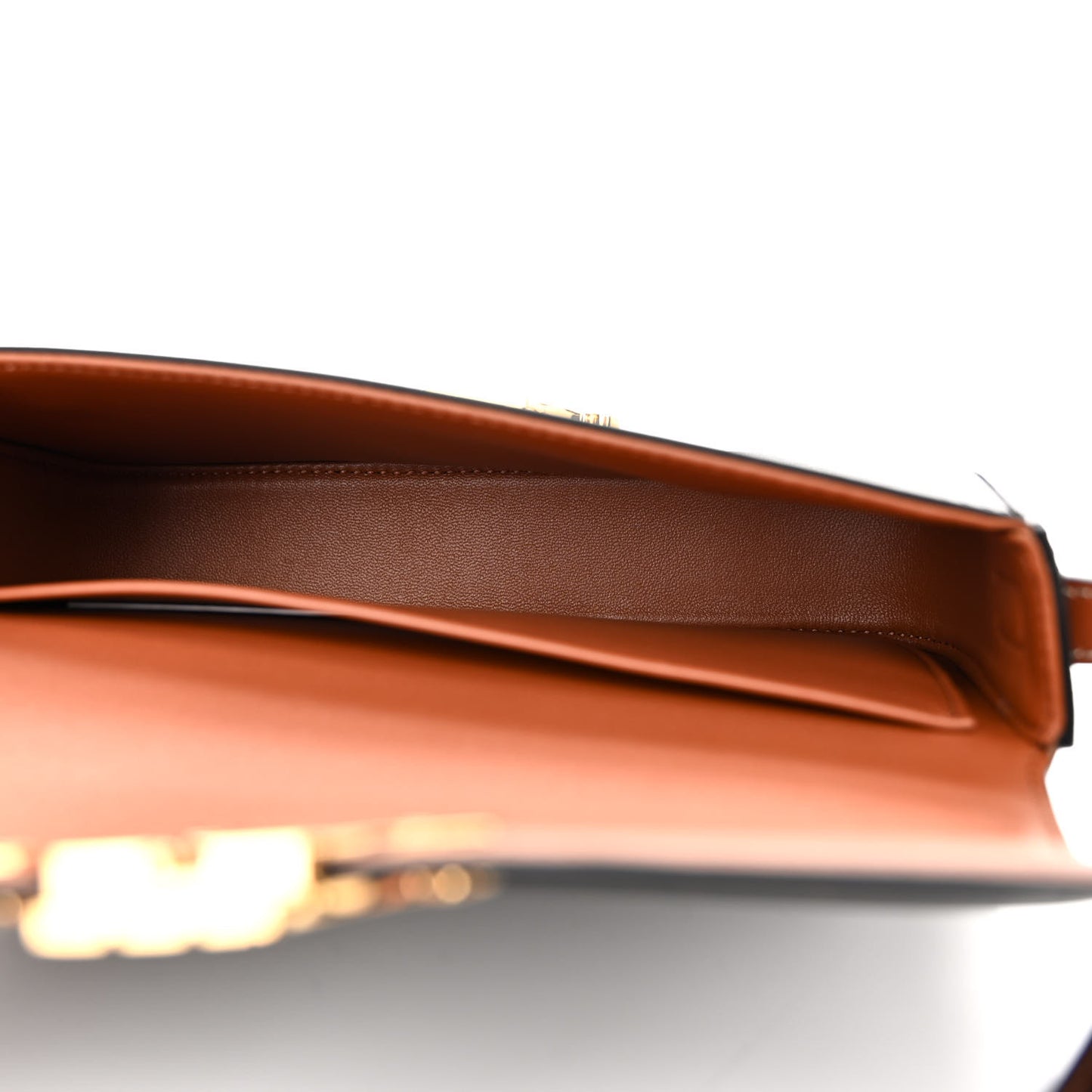 Canvas Calfskin Triomphe Shoulder Bag Tan