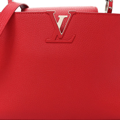 Louis Vuitton Taurillon Snakeskin Capucines PM Rubis 7 of 9