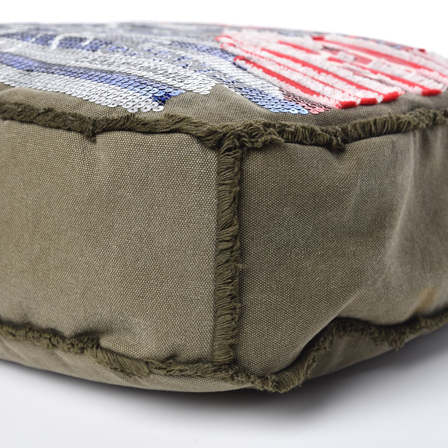 Canvas Sequins Cubano Trip Hobo Khaki