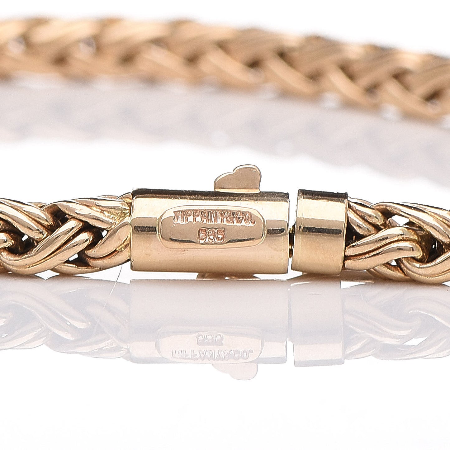 14K Yellow Gold 4mm Russian Weave Braid Bracelet