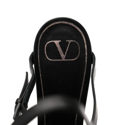 Valentino Garavani Nappa French Bow Gladiator 45mm Sandals 41 Black 7 of 8