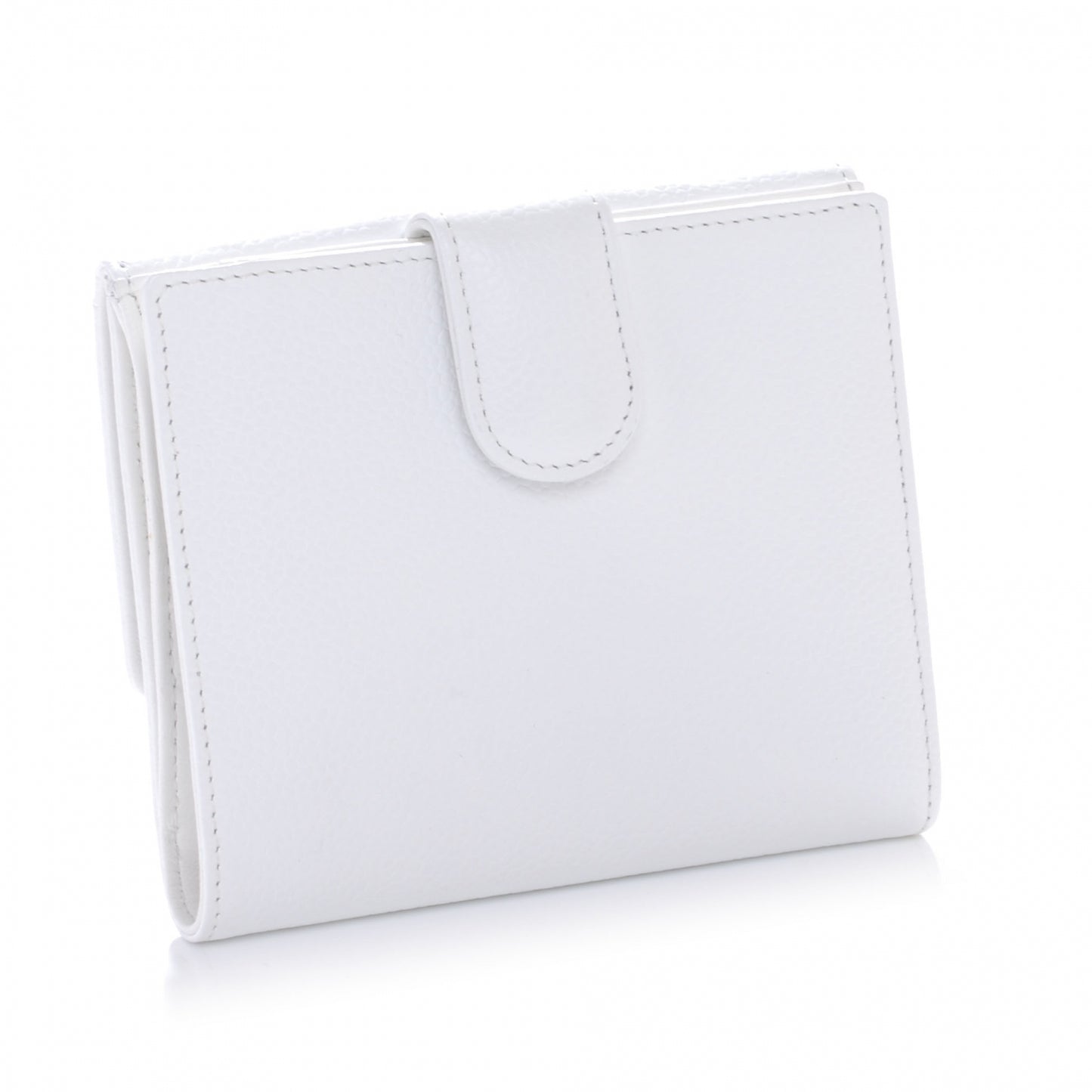 Caviar Compact Wallet White