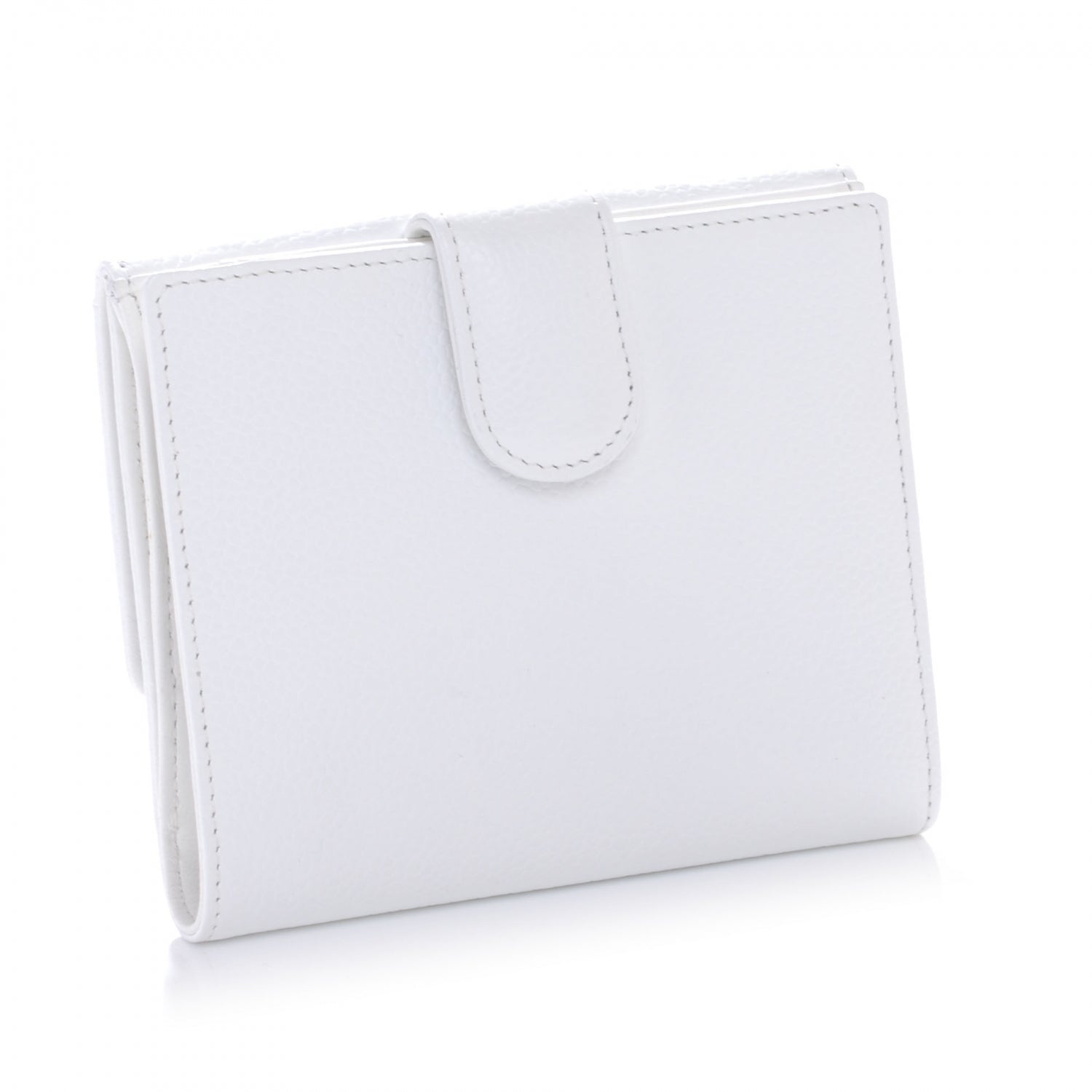 Chanel Caviar Compact Wallet White 3 of 8