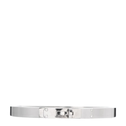 Hermes 18K White Gold Diamond PM Kelly Bracelet SH 1 of 4