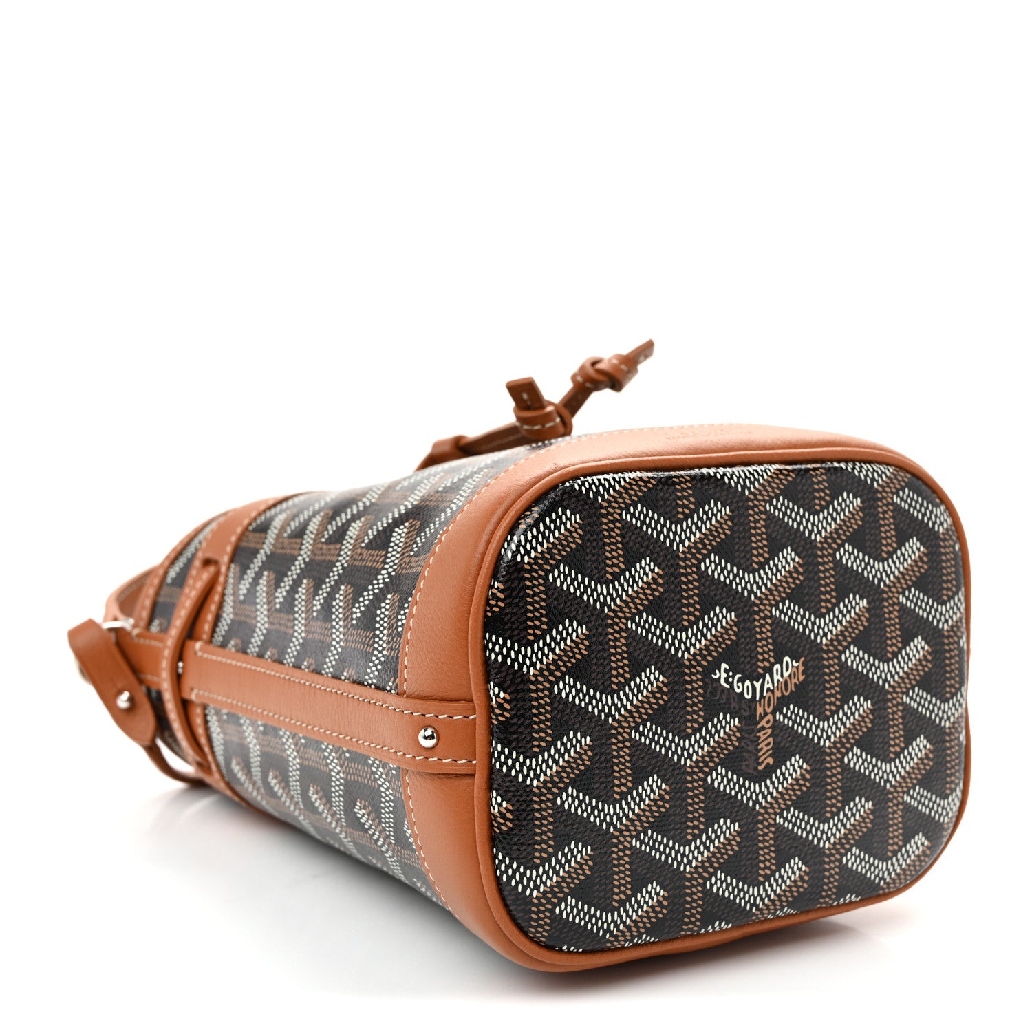 Goyard Goyardine Petit Flot Mini Bucket Bag Black Gold 4 of 9