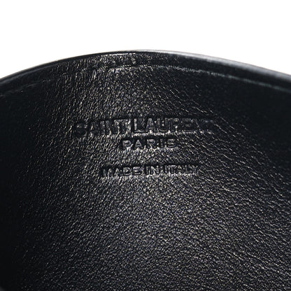 Saint Laurent Lambskin Monogram Loulou Puffer Pouch Clutch Black 9 of 13
