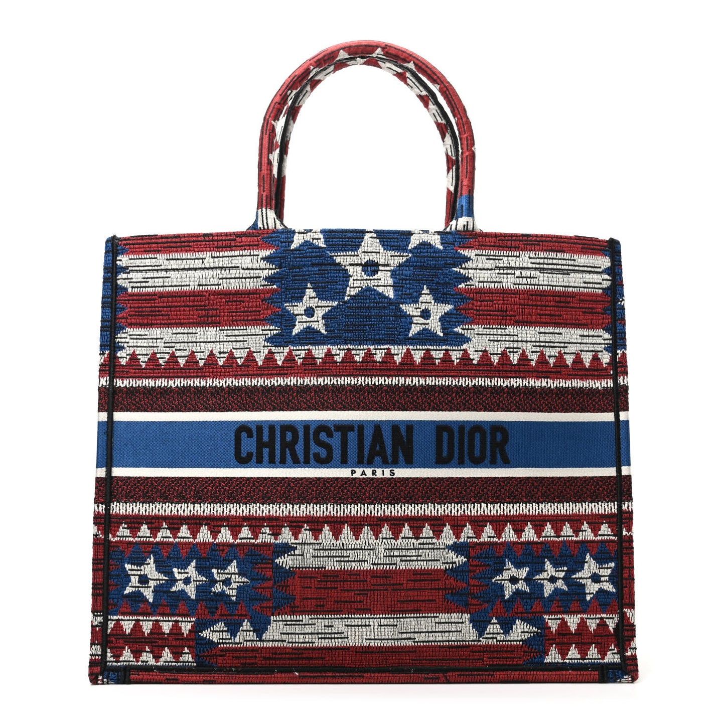 Canvas Embroidered Exclusive US Book Tote Multicolor