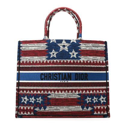 Christian Dior Canvas Embroidered Exclusive US Book Tote Multicolor 1 of 9