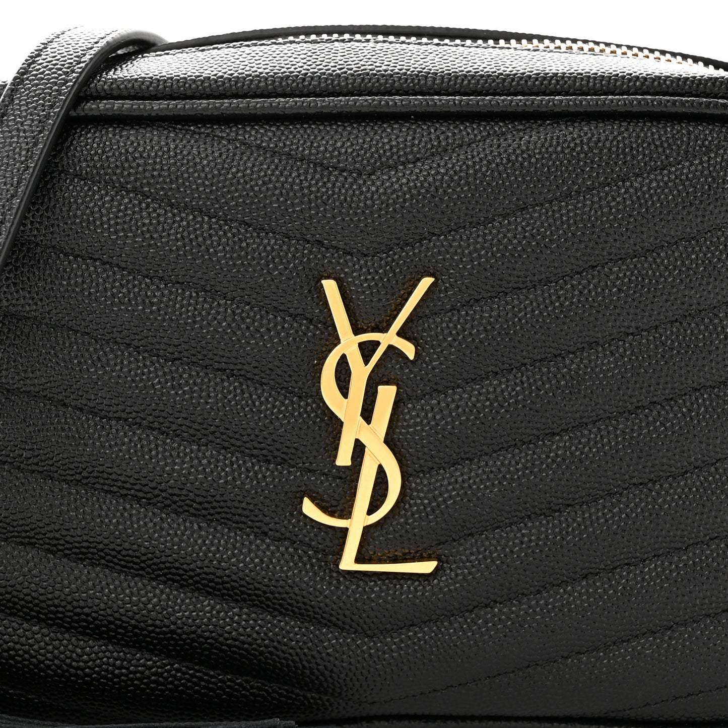 Grain De Poudre Matelasse Monogram Mini Lou Camera Bag Black