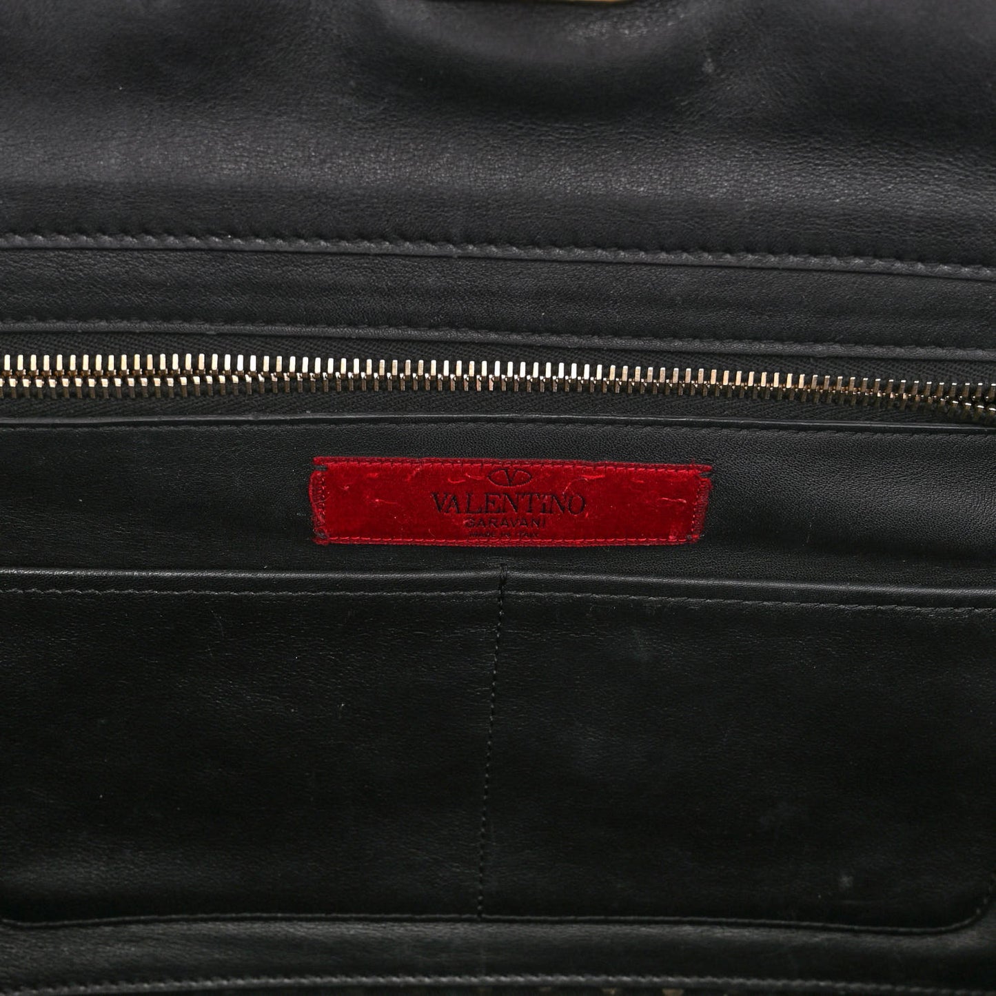 Vitello Medium Rockstud Tote Black