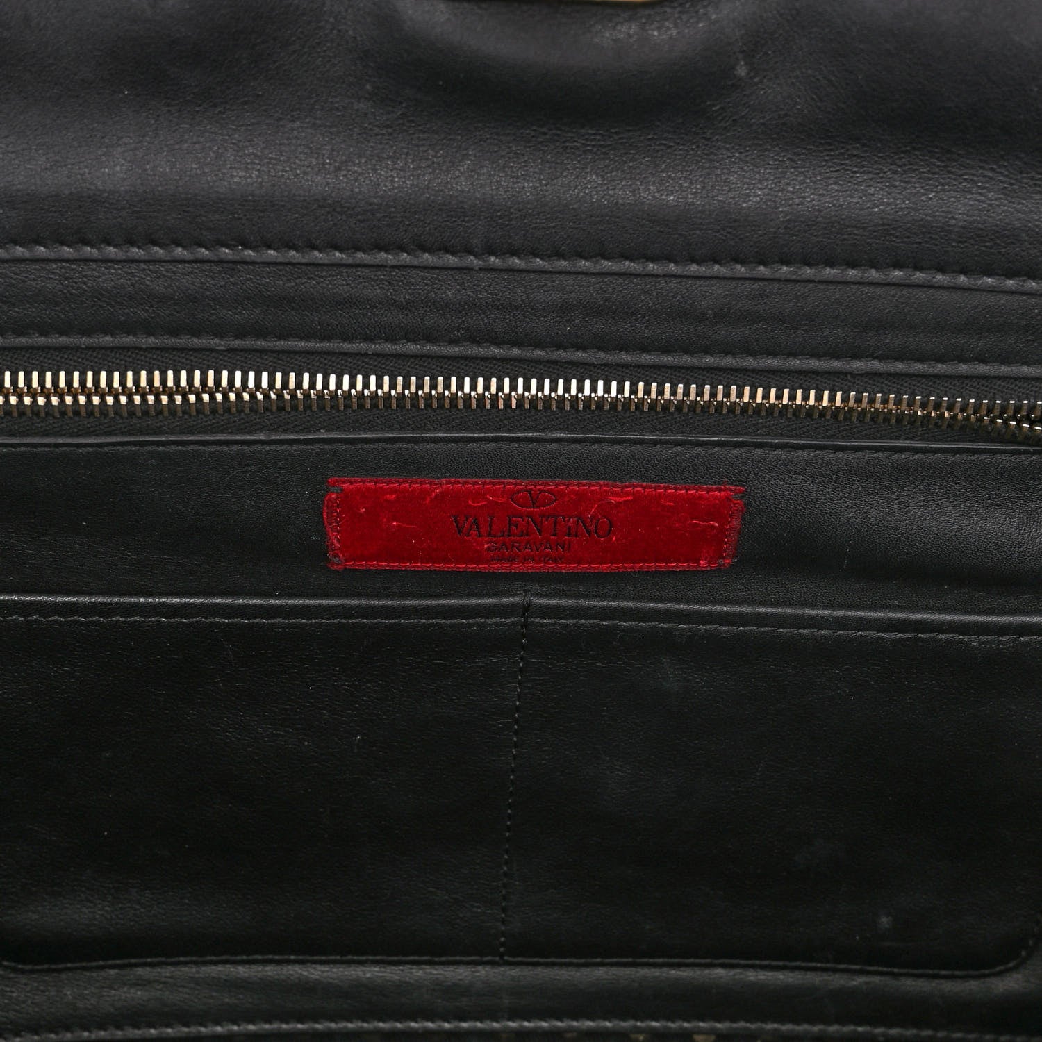 Valentino Garavani Vitello Medium Rockstud Tote Black 6 of 9