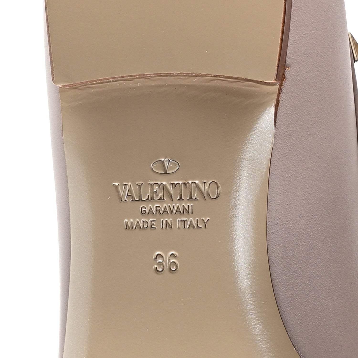 Valentino Garavani Nappa Rockstud Cage Ballerina Flats 36 Poudre 7 of 9