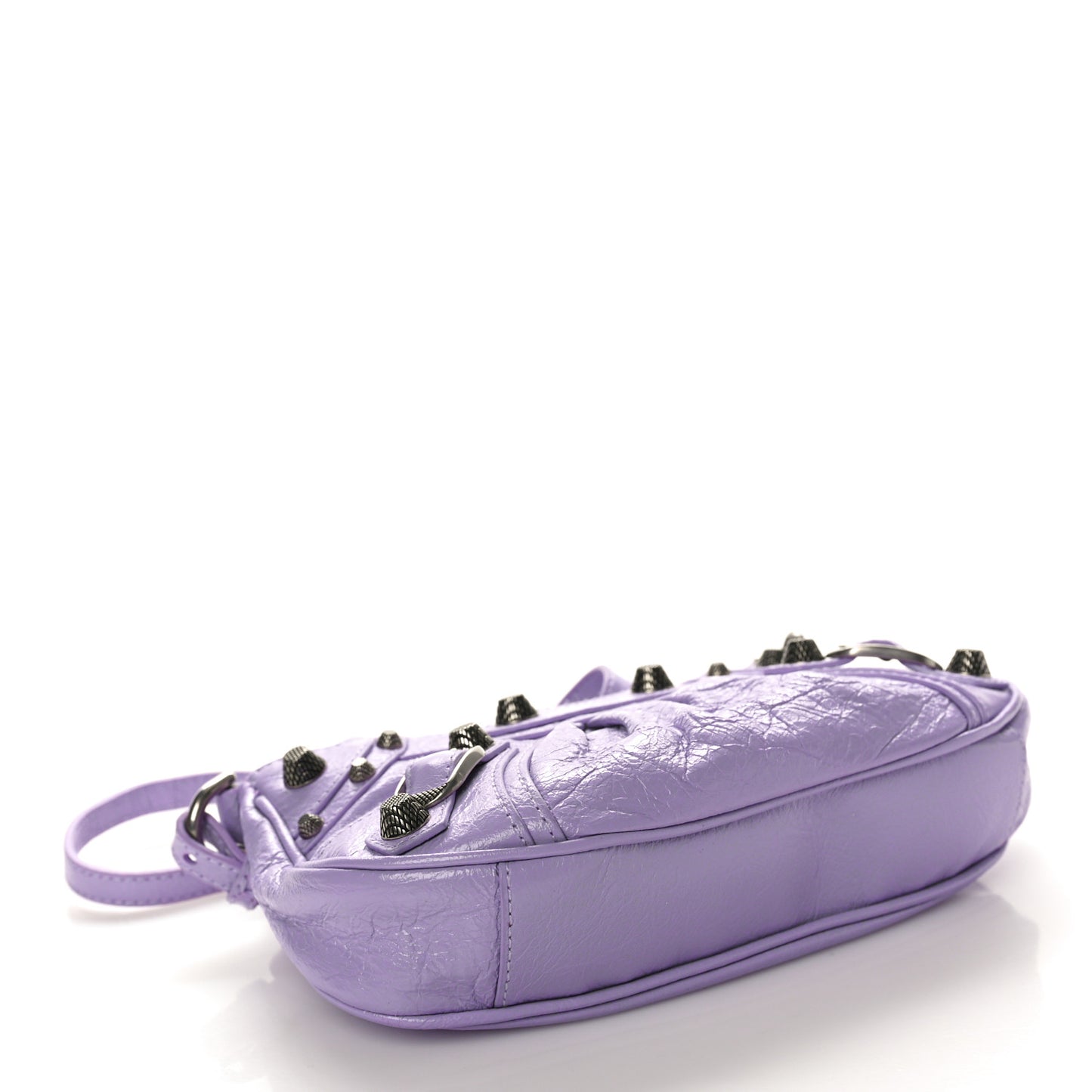 Agneau Arena Le Cagole Mini Purse With Chain Lilac