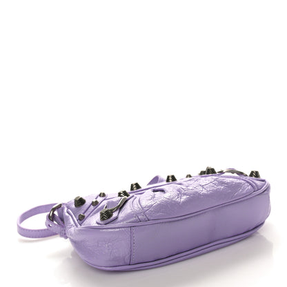 Balenciaga Agneau Arena Le Cagole Mini Purse With Chain Lilac 4 of 10