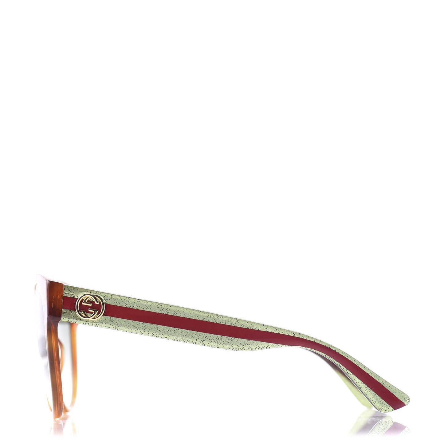 Round Eye GG Web Glitter GG0035S Sunglasses Tortoise