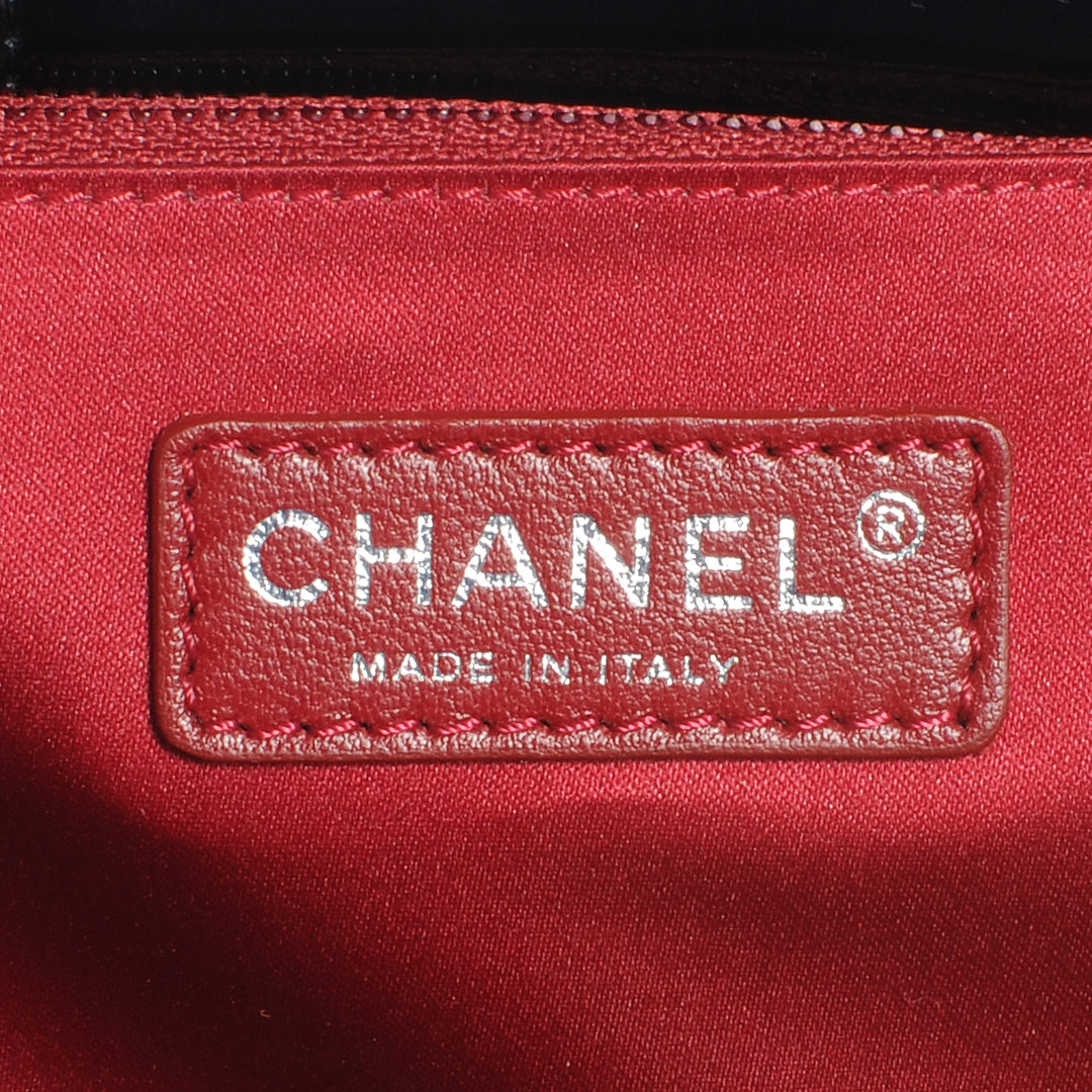Chanel Vinyl Coco Ming Tote Black 6 of 7