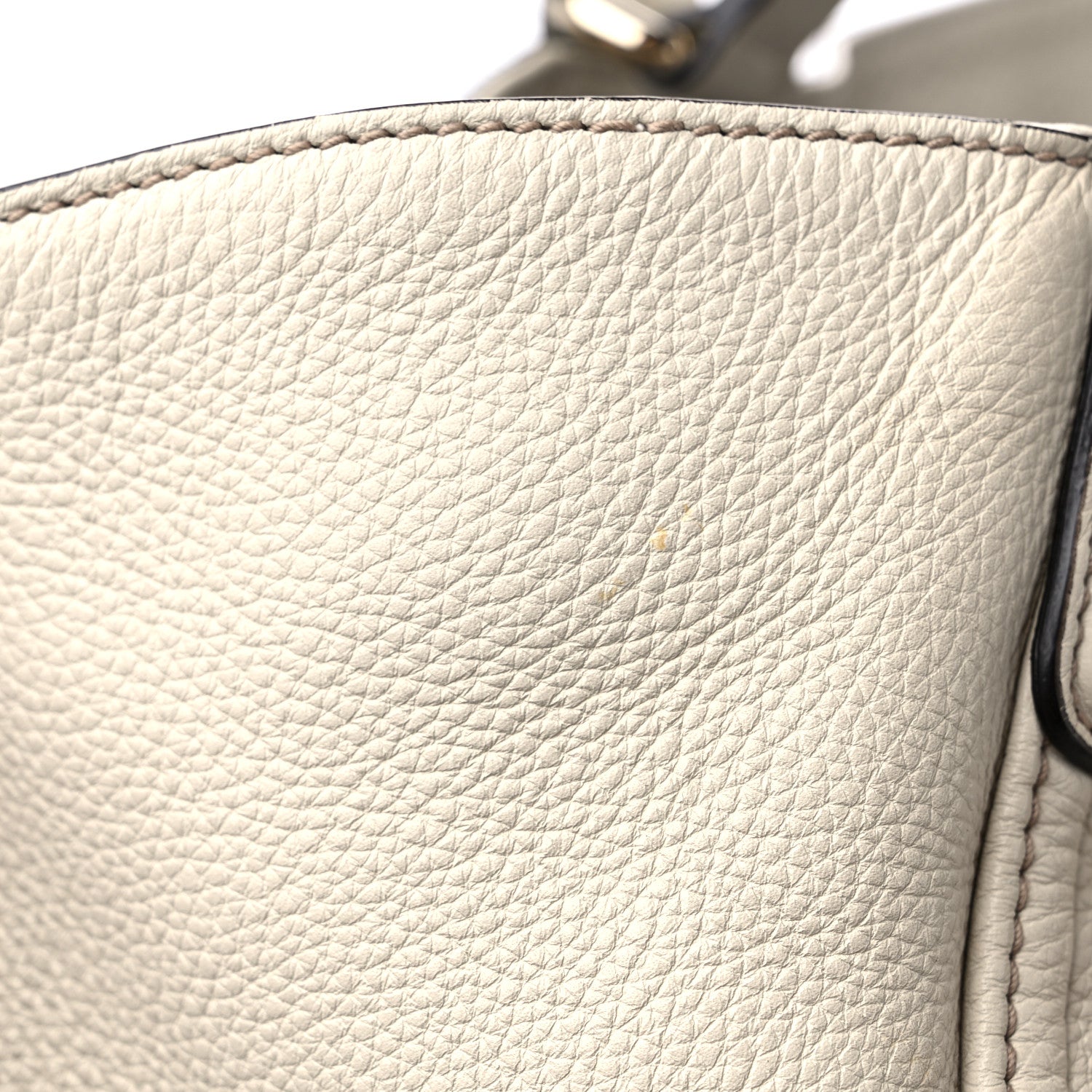 Gucci Pebbled Calfskin Large Soho Shoulder Bag Off White 19 of 19