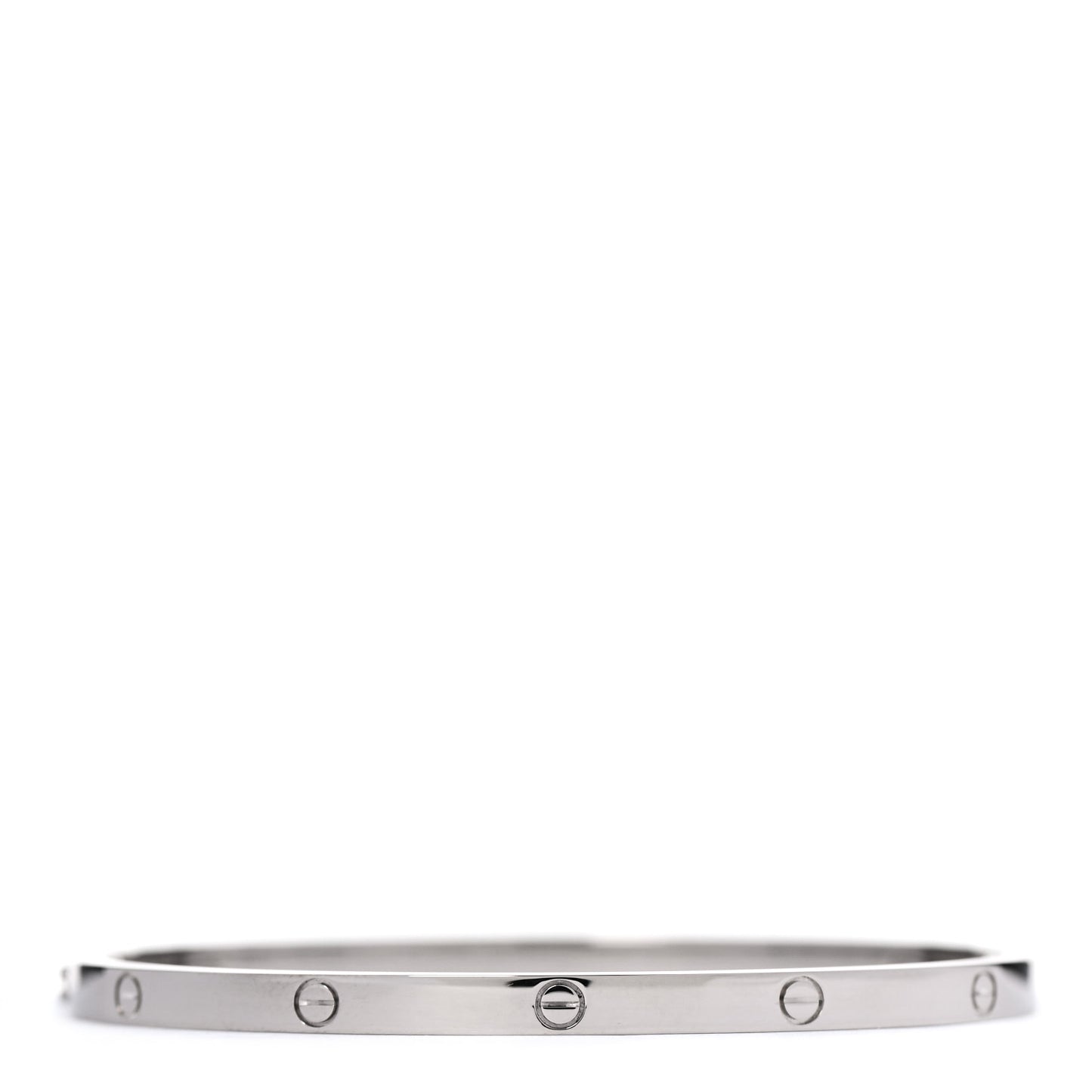 18K White Gold Small LOVE Bracelet 17