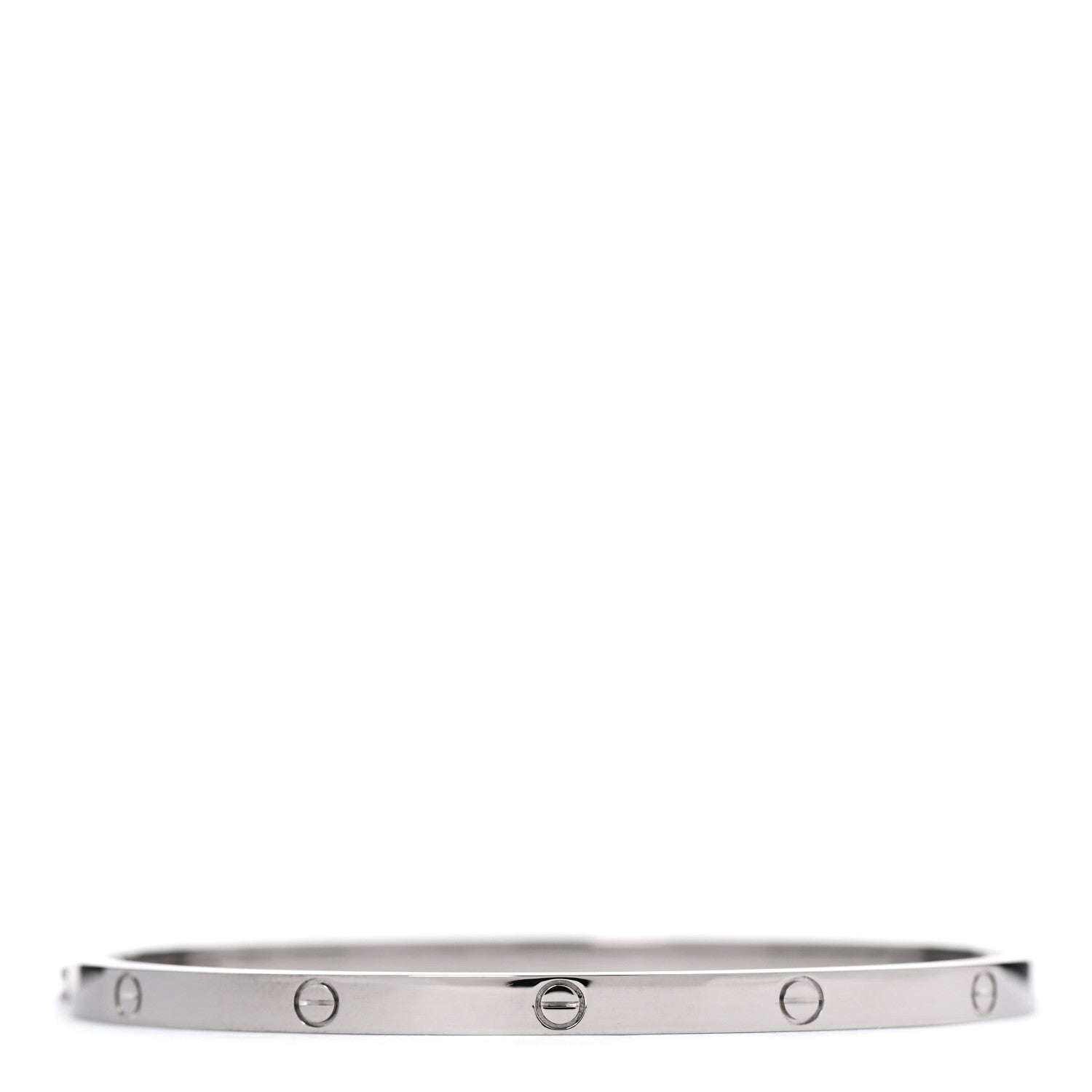 Cartier 18K White Gold Small LOVE Bracelet 17 3 of 5