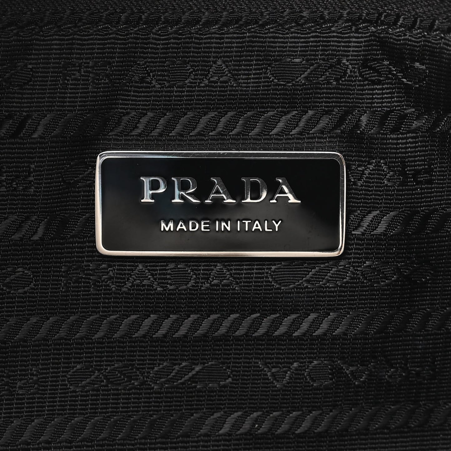 Terry Cloth Tote Bag White Black