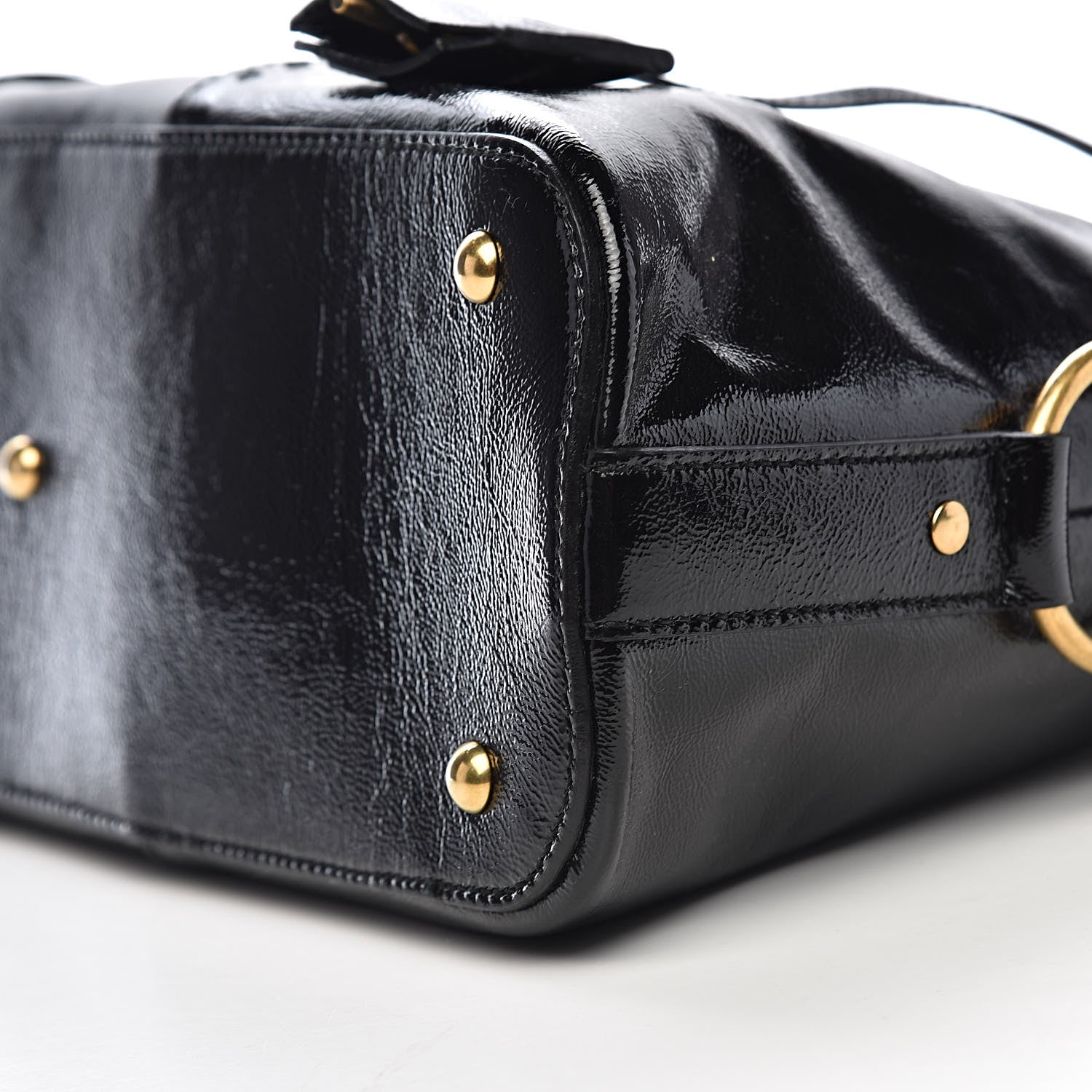 Saint Laurent Patent Large Muse Black 8 of 9