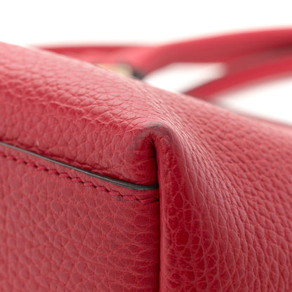 Gucci Dollar Calfskin GG Charm Satchel Red 13 of 13