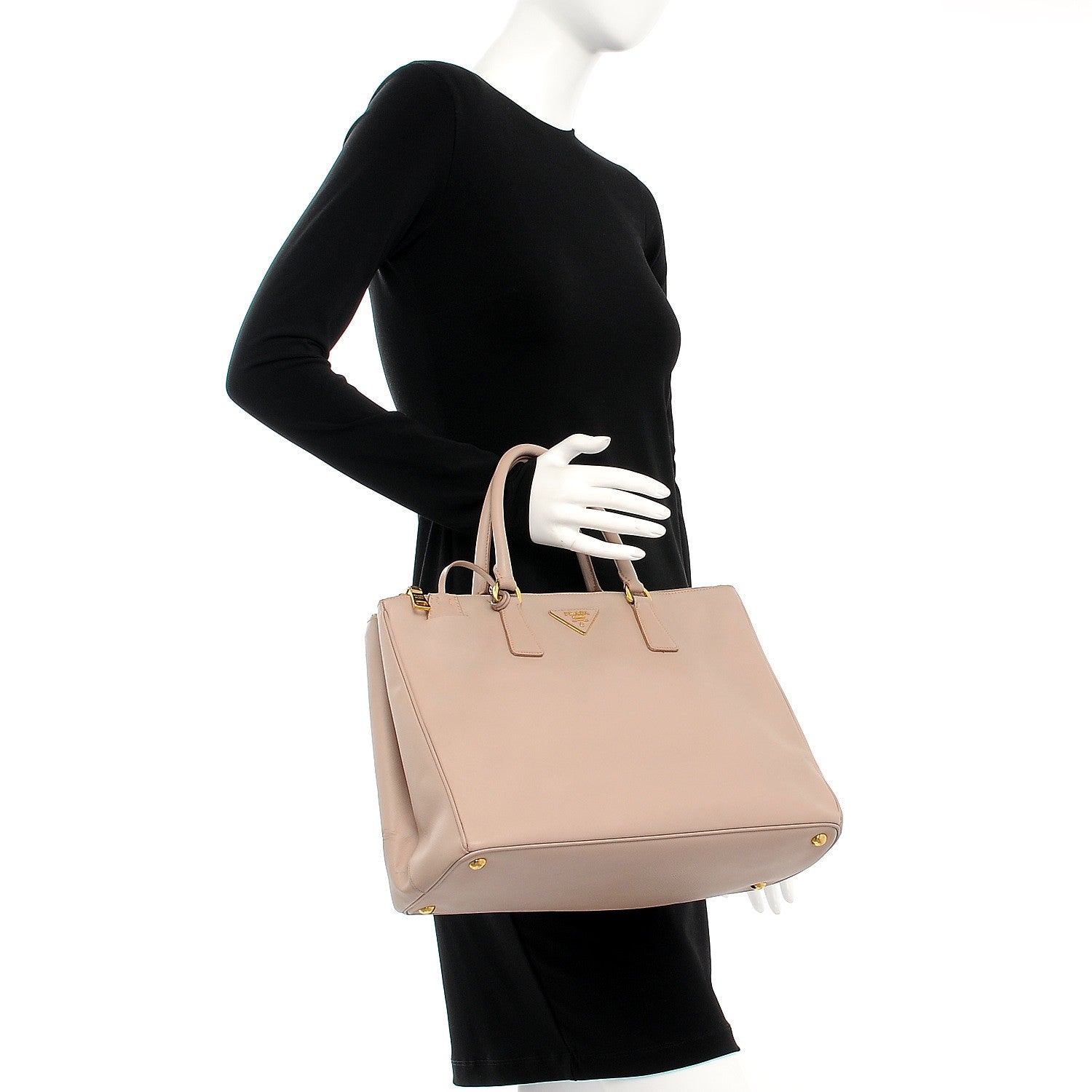 Prada Saffiano Large Galleria Double Zip Tote Cammeo 2 of 15