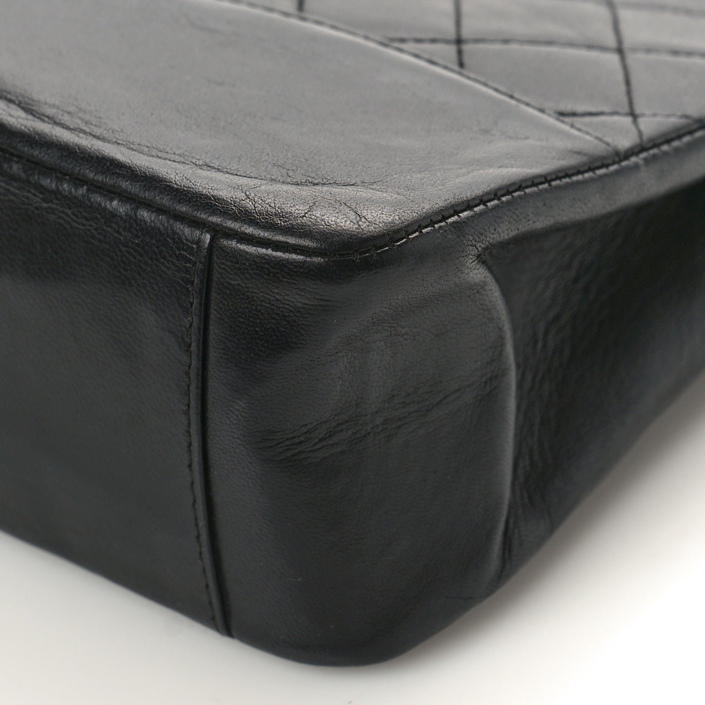 Lambskin Quilted 31 Shopping Bag Black