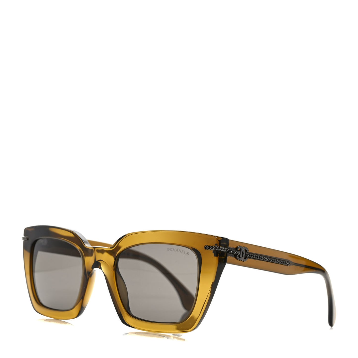 Acetate Square Sunglasses 5509 Khaki