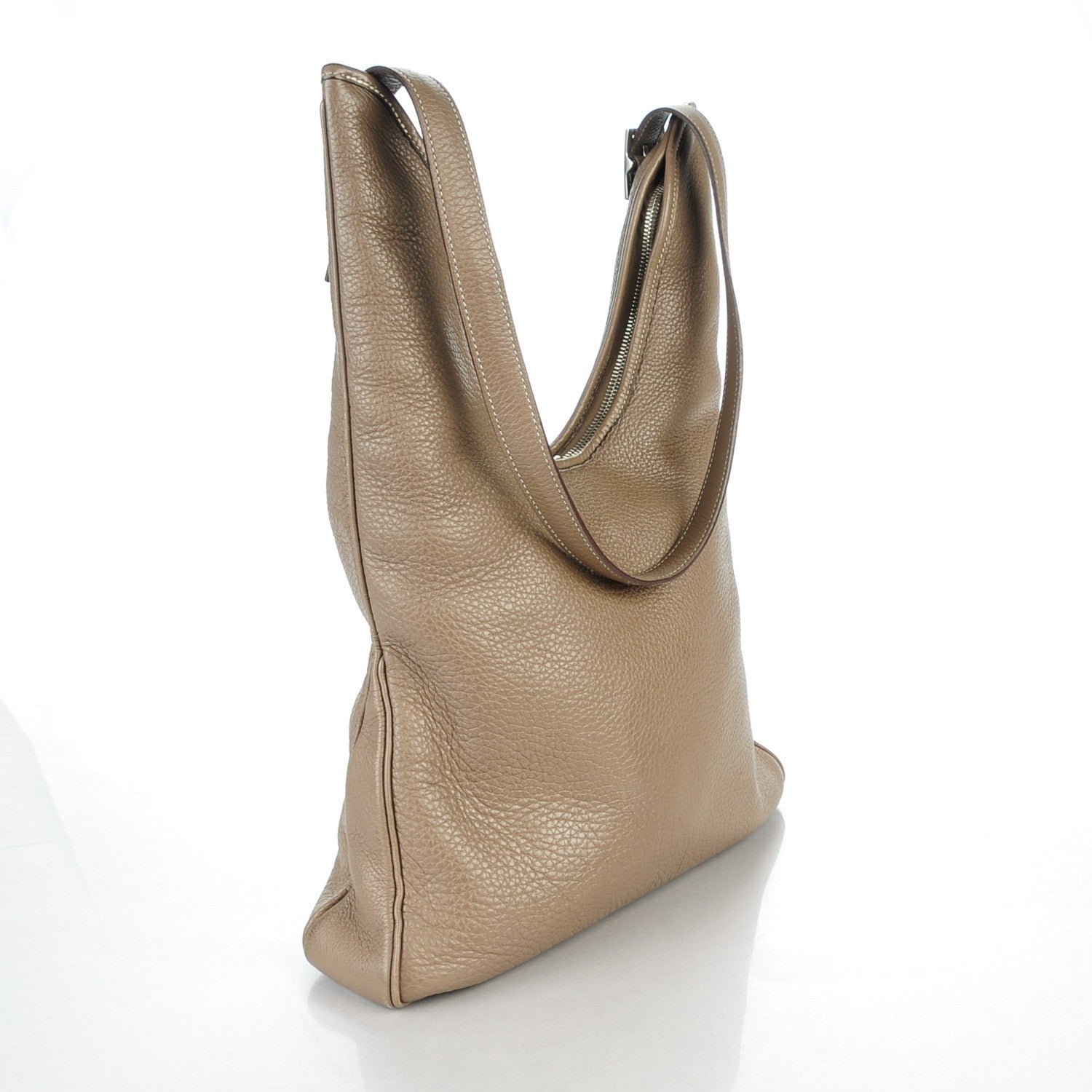 Hermes Taurillon Clemence Massai PM Etoupe 3 of 12
