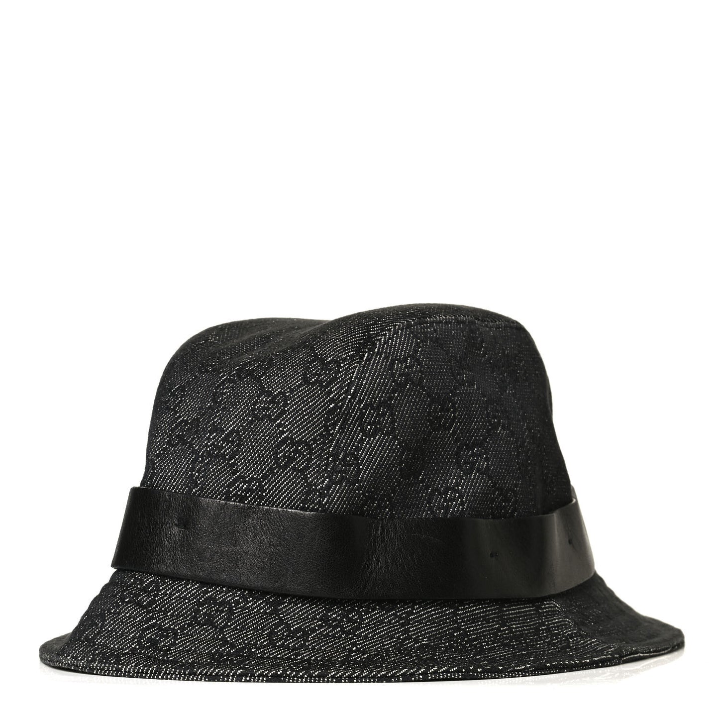 GG Monogram Bucket Hat L Black