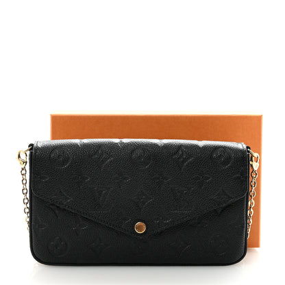 Louis Vuitton Empreinte Pochette Felicie Chain Wallet Black 10 of 10