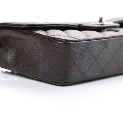 Chanel Caviar Quilted East West Flap Dark Brown 9 of 12