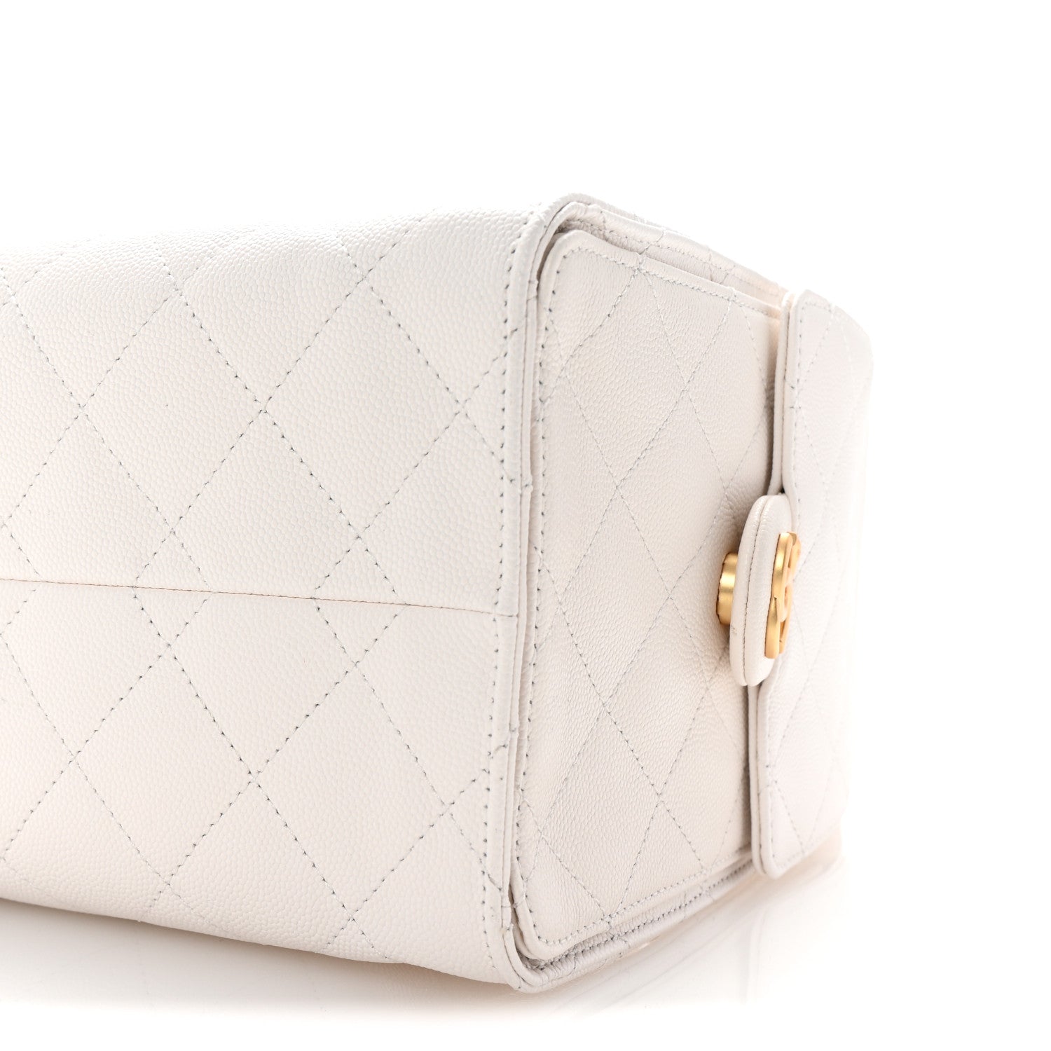 Chanel Caviar Quilted Small Chanel 25 Handbag White 9 of 9