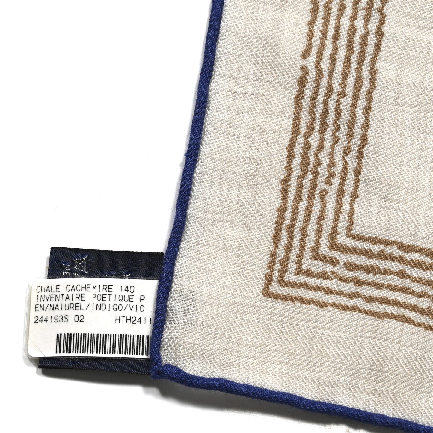 Cashmere Silk Inventaire Poetique Pour Un Conte Shawl 140 White Blue Vert Naturel Indigo Violet