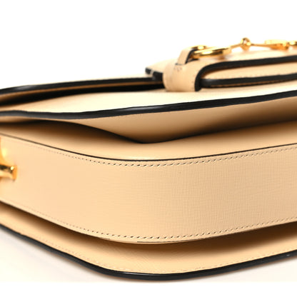 Gucci Azalea Calfskin Horsebit 1955 Shoulder Bag Bubble Tea 9 of 10