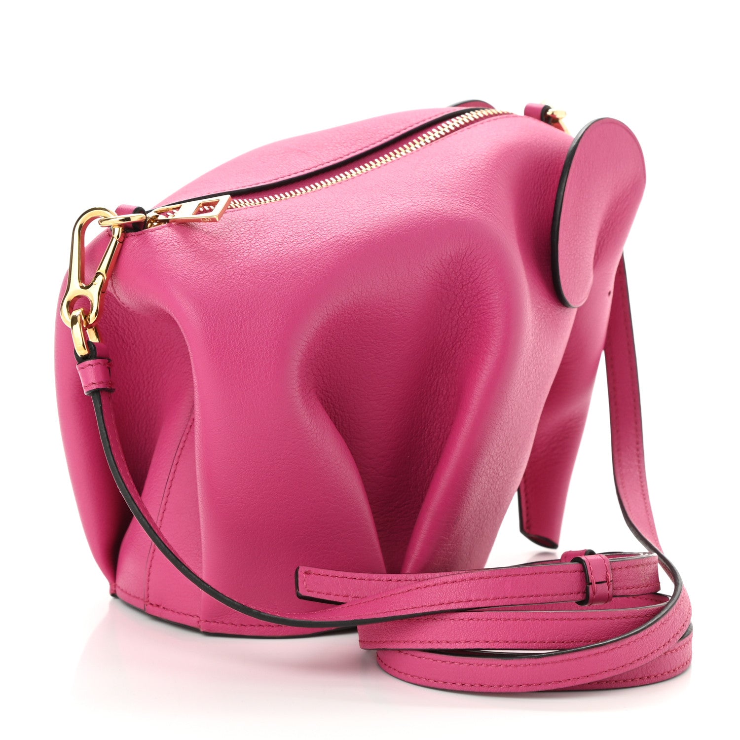 Loewe Calfskin Mini Elephant Crossbody Bag Fuchsia 3 of 8