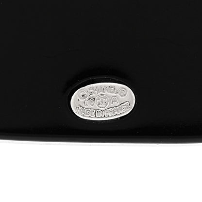 Chanel Resin Strass Geometric Square CC Necklace Black 5 of 6