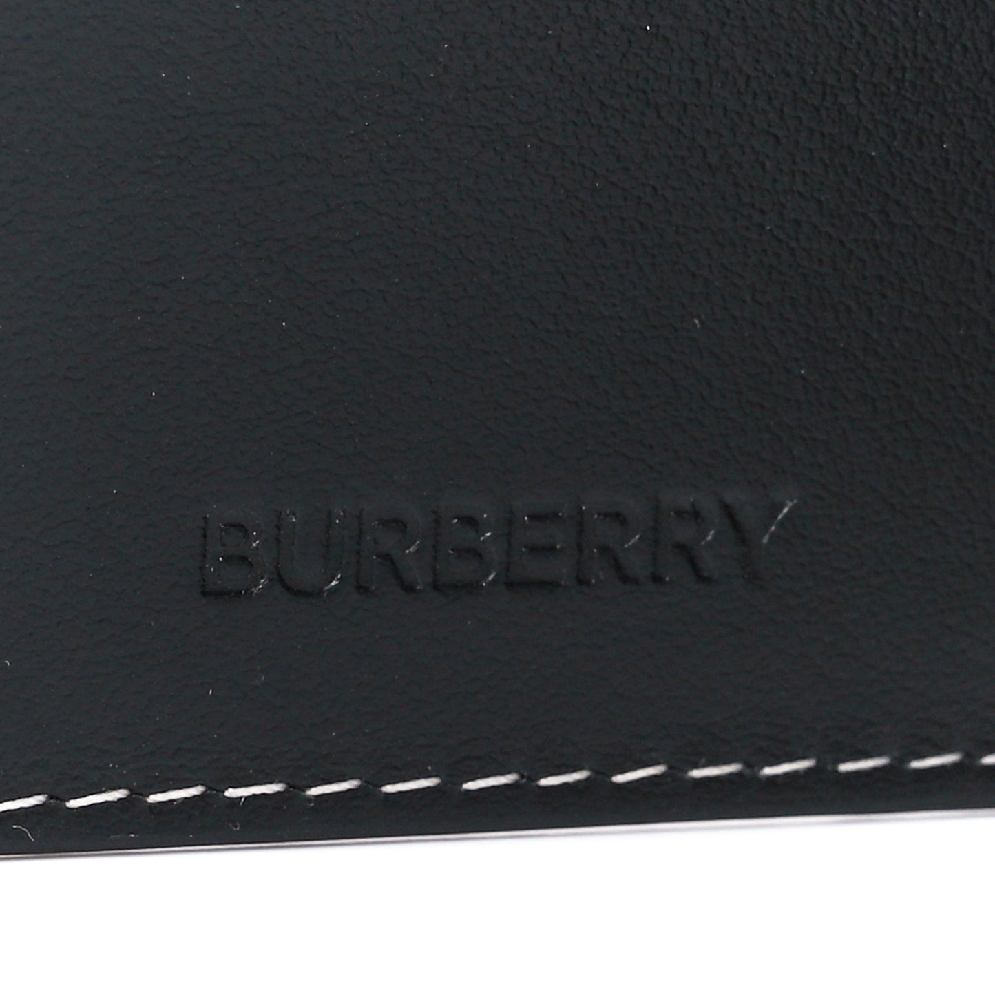 E-Canvas Check Folding Card Case Dark Birch Brown