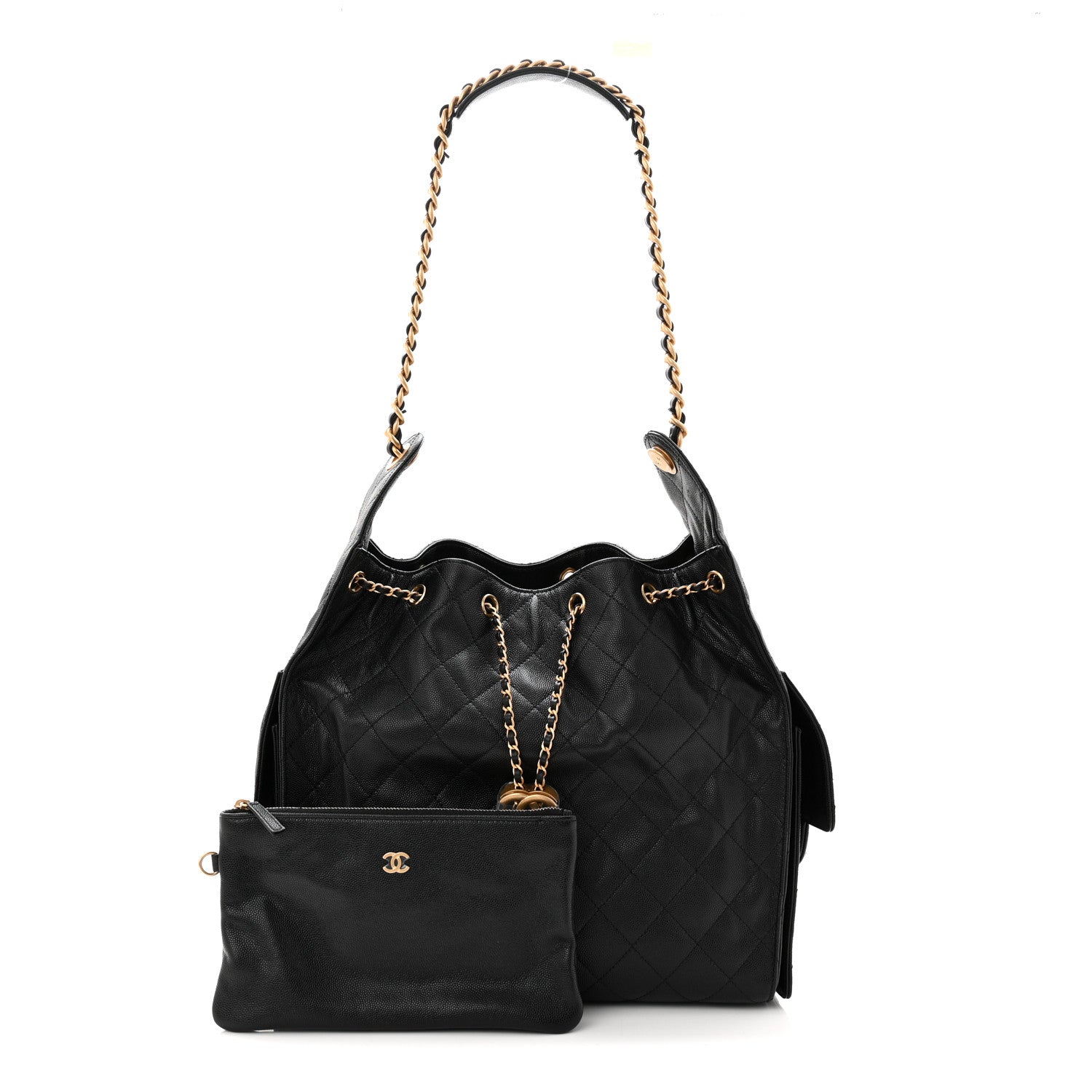 Chanel Caviar Quilted Medium Chanel 25 Handbag Black 3 of 10